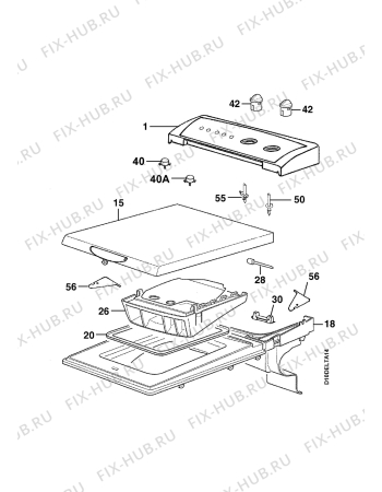 Взрыв-схема стиральной машины Zanussi TE829V - Схема узла Command panel 037